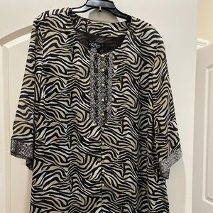 Animal print tunic